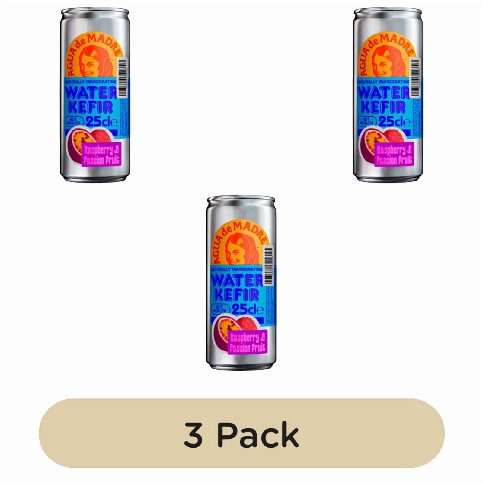 Agua de Madre Raspberry & PassionFruit Water Kefir 250ml, British Import (Pack of 3)