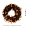 thumbnail image 3 of LYCAQL Wreaths For Front Door Door Wreath Fall Wreath For Front Door Indoor Outdoor Farmhouse Home Wall Window Festival Wedding Decor, 3 of 9