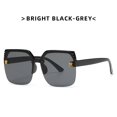 thumbnail image 1 of Gafas de sol cuadradas de medio Marco, lentes de estilo INS, cambio Gradual, pieza de océano, montura grande Fivean unisex, 1 of 2