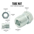 thumbnail image 4 of 4LIFETIMELINES 3/16" Brake Line Replacement Fitting Kit, Steel Tube Nuts, Pack of 16, 4 of 7
