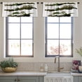 thumbnail image 4 of LALILO Kitchen Curtain Valance Plants Forest Rod Pocket Window Curtain 52"x 18" Set of 2, 4 of 6