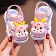 thumbnail image 4 of WAYUTE Girls Shoes Breathable Lightweight Non Soft Sole Walking Shoes for Toddler Kids Fashion Footwear Casual Summer, 4 of 5