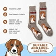thumbnail image 3 of Men's Beware of Dog Beagle Crew Socks, 3 of 5