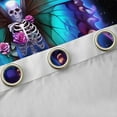 thumbnail image 4 of Feelyou Butterfly Skull Curtains Pack of 2 (42x84 Each), Valentines Day Rose Curtains Blackout, Gothic Romantic Theme Bedroom Curtains, Black Out Curtains Decor, 4 of 6