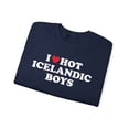 thumbnail image 3 of Icelandic Iceland Wife Girlfriend Husband Sweatshirt Gifts Crew Neck Shirt, 3 of 3