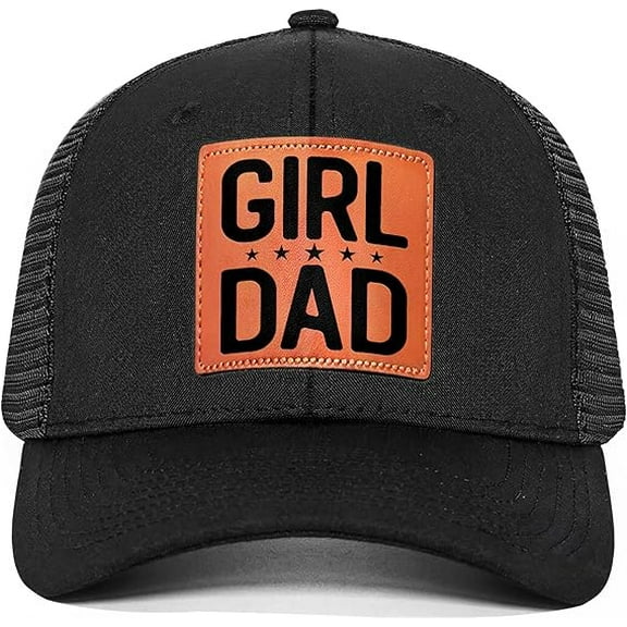 Gifts for Dad from Daughter - Dad Christmas, Men Christmas, Dads Birthday Gift Ideas - Happy Birthday Gifts for Dads, Fathers - Girl dad Daddy Hat Black