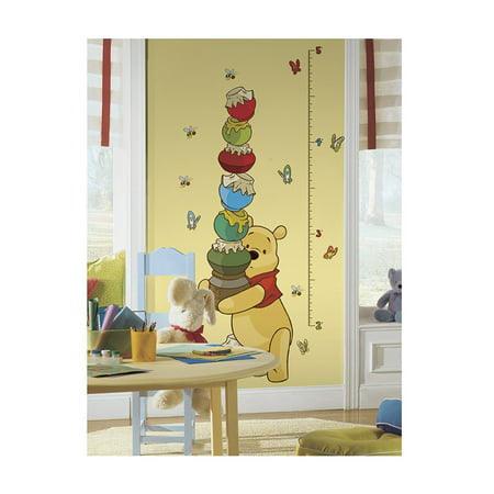 Pooh Growth Chart Wall Decal, Watch your little ones grow with the help of Pooh & Friends! For best results use on white or light-colored walls..., By