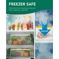 thumbnail image 4 of IDEATECH Sacs de Rangement Alimentaires Réutilisables 18 Pack Diverses Tailles Gallon pour Voyage Lavables Congélateur Transparents Épais Collation Préparation Grands Contenants à Viande pour Repas Pain Refermables Fruits Lunch pour Enfants, 4 of 7