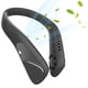 thumbnail image 1 of Ventilador de cuello de 360° sin aspas con batería de 4000 mAh, recargable por USB, con 3 velocidades de viento para deportes al aire libre, correr, viajar (negro), 1 of 5