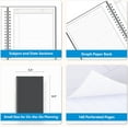 thumbnail image 4 of Blue Sky Notes Professional Notebook, Flexible Cover, Twin-Wire Binding, Lined and Perforate Pages, (5.5" x 8.5"), Gray, 4 of 4
