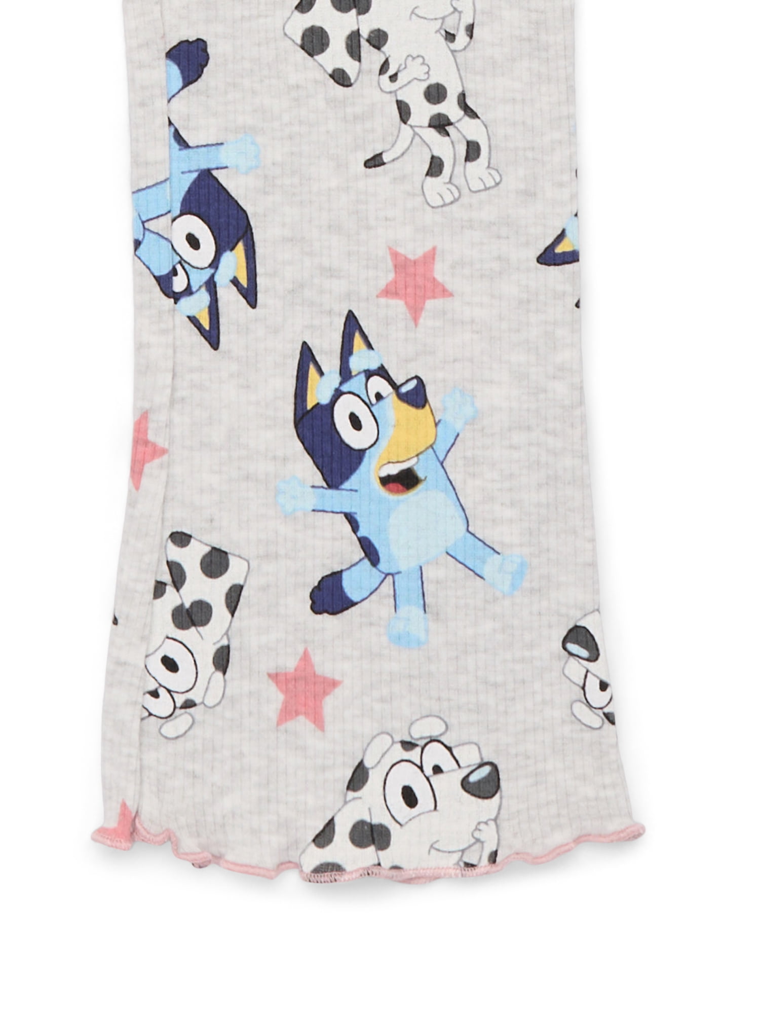 Bluey Toddler Girls Long Sleeve Graphic Print Sweatshirt and Matching Flare Leggings Set, 2-Piece, Sizes 12M-5T