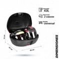 thumbnail image 2 of Caja porta equipaje para moto Kinlley 43L Plata con LED, 2 of 9