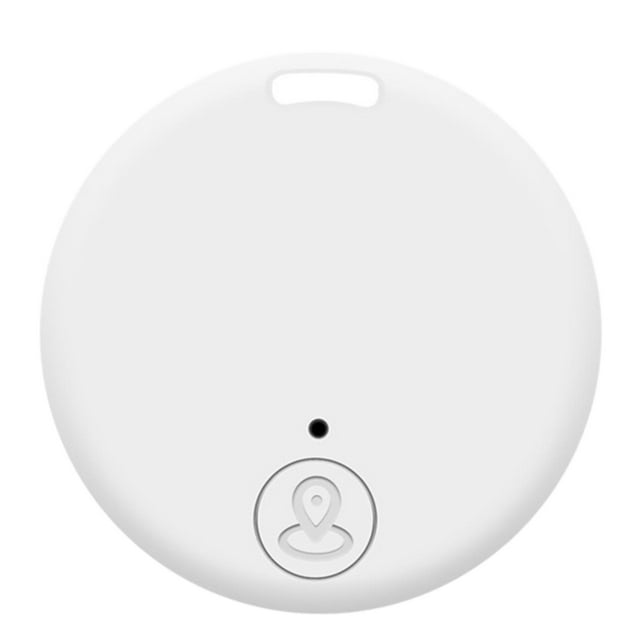 Mini localizador Bluetooth antipérdida, buscador de llaves, llavero con localizador, batería CR2032 blanco