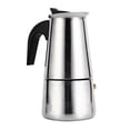 thumbnail image 2 of WALFRONT Stainless Steel Percolator Moka Pot Espresso Coffee Maker Stove Home Office Use 100ml/200ml/300ml/450ml, 2 of 8