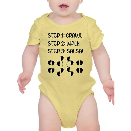 

Crawl Walk Salsa Bodysuit Infant -Smartprints Designs 24 Months