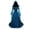 05#Dark Blue, variant on Women Deluxe Witch Dress Costume, Vintage Embroidered Renaissance Gothic Hooded Vampire Gown Dress Cosplay