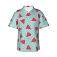 thumbnail image 2 of Goofa Watermelon Hawaiian Shirt for Men, Unisex Summer Beach Casual Short Sleeve Button Down Shirts,Aloha Tropical Floral print shirt-Medium, 2 of 9