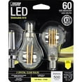 thumbnail image 2 of Feit Electric BPA1560C827LED2 LED Lamp, Soft White Light, 6 Watts, 2 of 3