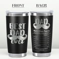 thumbnail image 2 of Best Dad Fathers Gifts Ever Tumbler from Daughter Son Day New Dad Valentines Christmas Birthday Present 20 Oz Cup, 2 of 6