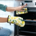 thumbnail image 2 of Lemon Kitchen Oven Mitt and Pot Holder Sets 2 Pcs for Baking, Cooking and Grilling, Heat Resistant Up To 392 °F, 2 of 7