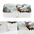 thumbnail image 4 of Deer Stylish PU Leather Necklace Holder Jewelry Stand with Removable Compartment and Decorative Box - Portable Organizer, 4 of 6