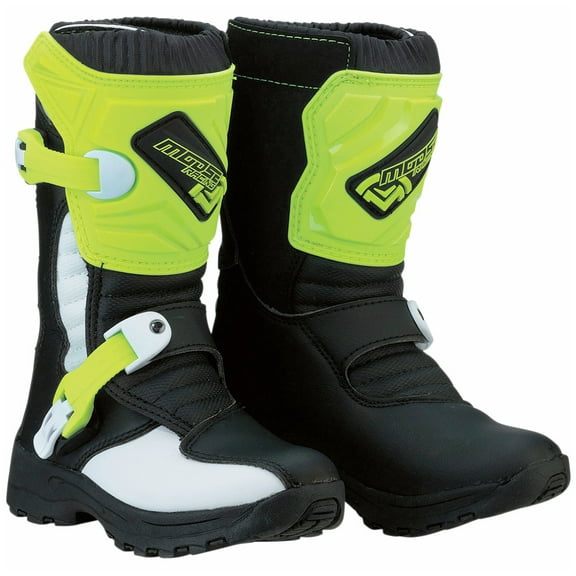 Moose Racing M1.3 Kids MX Offroad Boots Black/High-Viz 11 USA