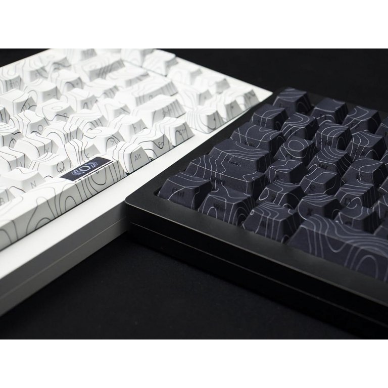 KOMI Shine Through Key Cap,Side Print keycap,132Keys keycaps