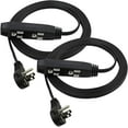 thumbnail image 1 of Clear Power (2-Pack) 16/3 SPT-2 10 ft Indoor Extension Cord, Flat Plug 3-Outlet, CP10048X2, 1 of 7