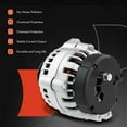thumbnail image 6 of A-Premium Alternator Compatible with Chevrolet S10 Blazer 94, S10 94-95, Blazer & GMC Jimmy, Sonoma & Oldsmobile Bravada, 100Amp 12V Clockwise 6-Groove Pulley, Replace# 10463406, 10463632, 10479881, 6 of 9