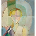 thumbnail image 2 of Robert Delaunay 15x16 Gold Ornate Wood Frame and Double Matted Museum Art Print Titled - Portrait of Madame Heim (1926-27), 2 of 4