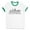 White/Kelly Green, variant on Skyline Montreal Canada Ringer Tee Shirt Unisex Small White/Black