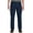 Navy Blue, variant on Harbor Bay by DXL Men's Big and Tall  Men's Big and Tall Waist-Relaxer Pleated Twill Pants, Black, 42 Regular/30 Inseam 42 x 30