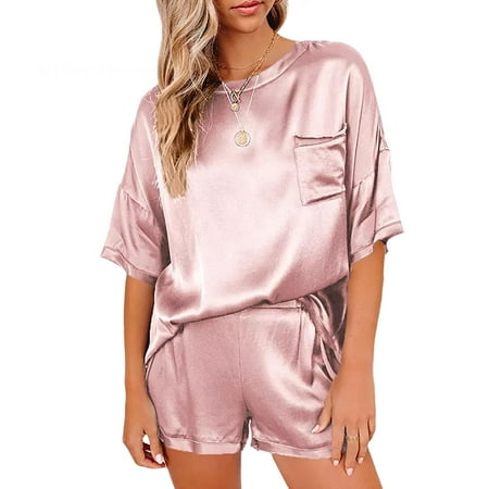

QING SUN Pajamas Ladies Sexy Pajamas Underwear Lace Pajama Set Polyester Material