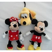 Friends, Set of 3, 9'' Mickey, Minie and Pluto New