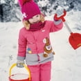 thumbnail image 5 of EvridWear Kids Warm Gloves with Touchscreen Fingers, Children Knit Gloves Boy Girl Fall Winter Cool Cold Weather 3 Pair (Pink Set M, 6-8Y), 5 of 9