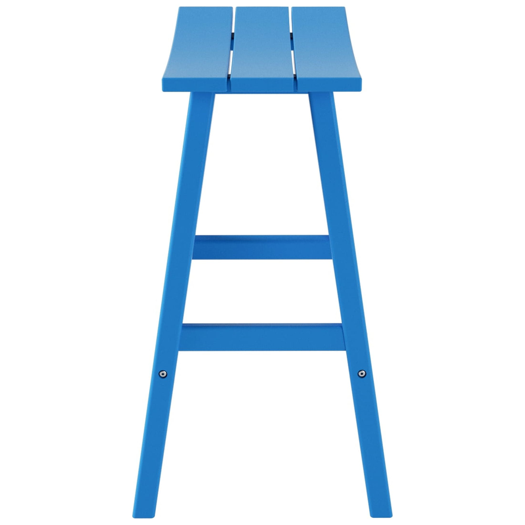 GARDEN 29" Inches Adirondack Plastic Outdoor Bar Stools (Set of 2), Pacific Blue