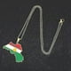 thumbnail image 4 of Collar con Colgante de mapa de la bandera del Kurdistán Yashi Acero inoxidable Plata, 4 of 4