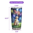 thumbnail image 5 of Happy New Year Labrador Retriever Family Cheer Winter Midnight Firework 20oz Stainless Steel Tumbler Insulated Cup with Lid Lab Dog Lover Gifts - 02025, 5 of 5