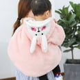 thumbnail image 3 of WhouRiu Girls Winter Coat Lined Cute Cartoon Hood Cape Child Warm Thickened Outerwear Windproof Coats Pink,Sized 0-3, 3 of 8