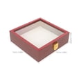 thumbnail image 2 of Raindrops Shadow Boxes Display Cases Pack Coffee Wood Square Frame with Clear Acrylic Lid for Home Specimens, 2 of 8