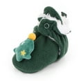 thumbnail image 4 of PINQI Fashion Xmas Boots,Baby Beach Christmas Booties Soft Baby Santa Winter Warm Slippers Snow Boots Crib Shoes for 0-12 Months(Green,3-6 Months), 4 of 7