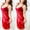 Red, variant on LSLJS Sexy Ladies Lingerie Sleepwear Women Lace Bow Underwear Night Dress, Women's Pajama Dress