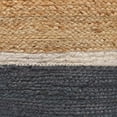 thumbnail image 5 of Ox Bay Julian Round Natural/Gray Striped Indoor Pouf Ottoman, 18"H x 18"W, 5 of 7