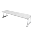 thumbnail image 1 of Expandable Cabinet Shelf Organizer, Kitchen Counter Shelf Rack Sink Shelf Riser Countertop Storage, 24cm Width 22cm Height, White, 1 of 8