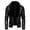 Black, variant on Kiplyki Clothes Men's Leather Vintage Steam Pocket Zipper Collar Punk Coat