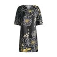 thumbnail image 4 of Vestidos Para Mujer Moda Casual Media Manga Con Cuello en V Impreso Vestido Suelto Para Mujer Odeerbi  ODB127490, 4 of 4