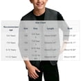 thumbnail image 4 of TGSLY Utility Cargo Vest for Children Lightweight Zip Up Sleeveless Layering Gilet Loose Casual Solid Color Fall Winter Outdoor Waistcoat 9-10 Years, 4 of 7