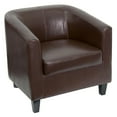 thumbnail image 1 of Chaise longue en cuir brun, 1 of 9