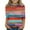 Hot Pink-10, variant on Ugoldhm Girls Fashion Shirts Rainbow Stripe 3/4 Sleeve Tops Casual Spring Fall Tees 3-11 Years