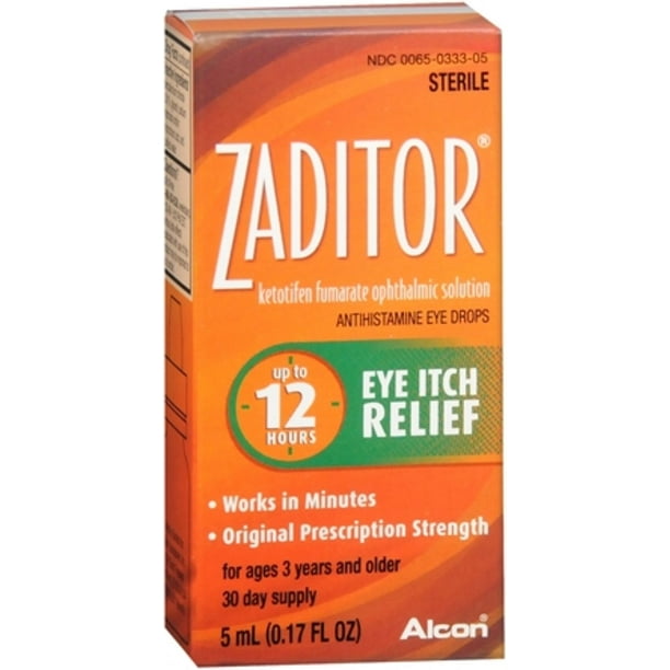 Zaditor Antihistamine Eye Drops 0 17 Oz Walmart Com